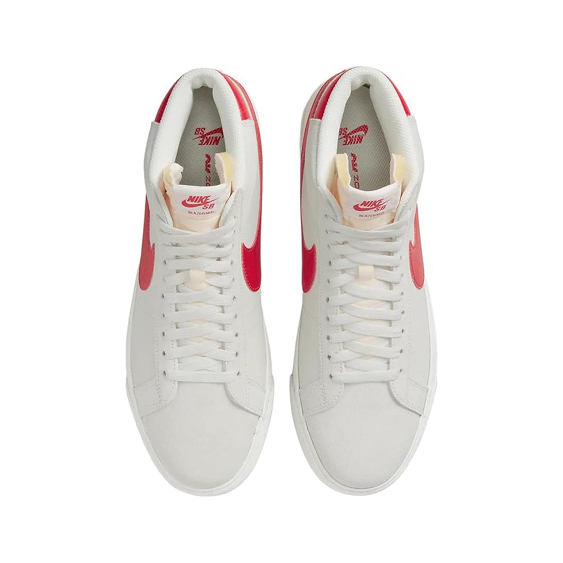 this is an image of Nike SB Zoom Blazer Mid "White University Red"