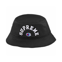 this is an image of Supreme x Champion Mesh Crusher Bucket Hat