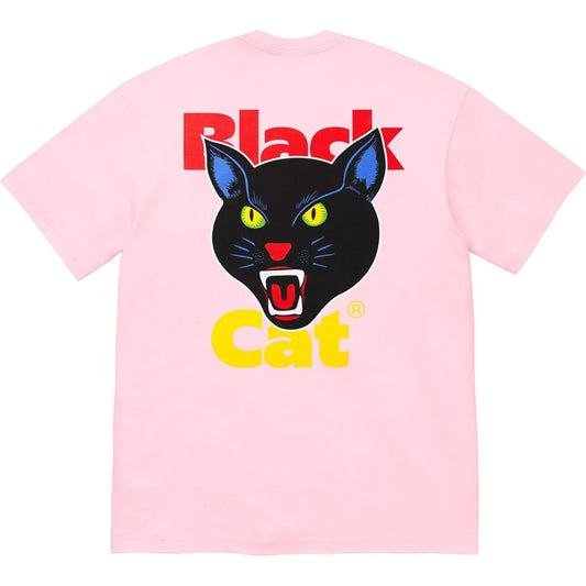 this is an image of Supreme Black Cat Tee