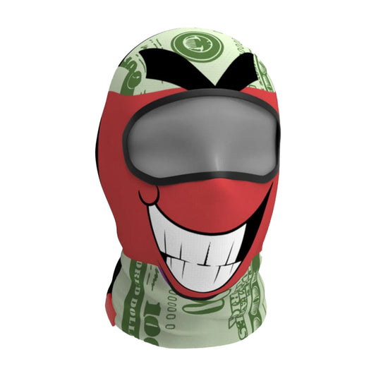 this is an image of SprayGround Big Money Boy Face Ski Mask- Red