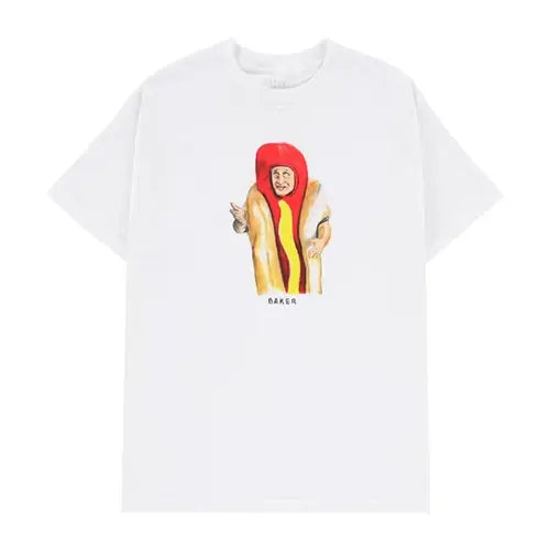 this is an image of Baker Raaandom SS Tee White