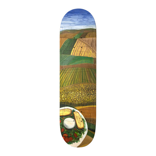 this is an image of Baker Skateboard Deck Jacopo Il Pranzo Twin Tail 8.38