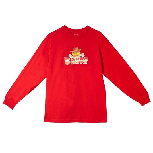 this is an image of Baker Ghost Cowboy LS Tee