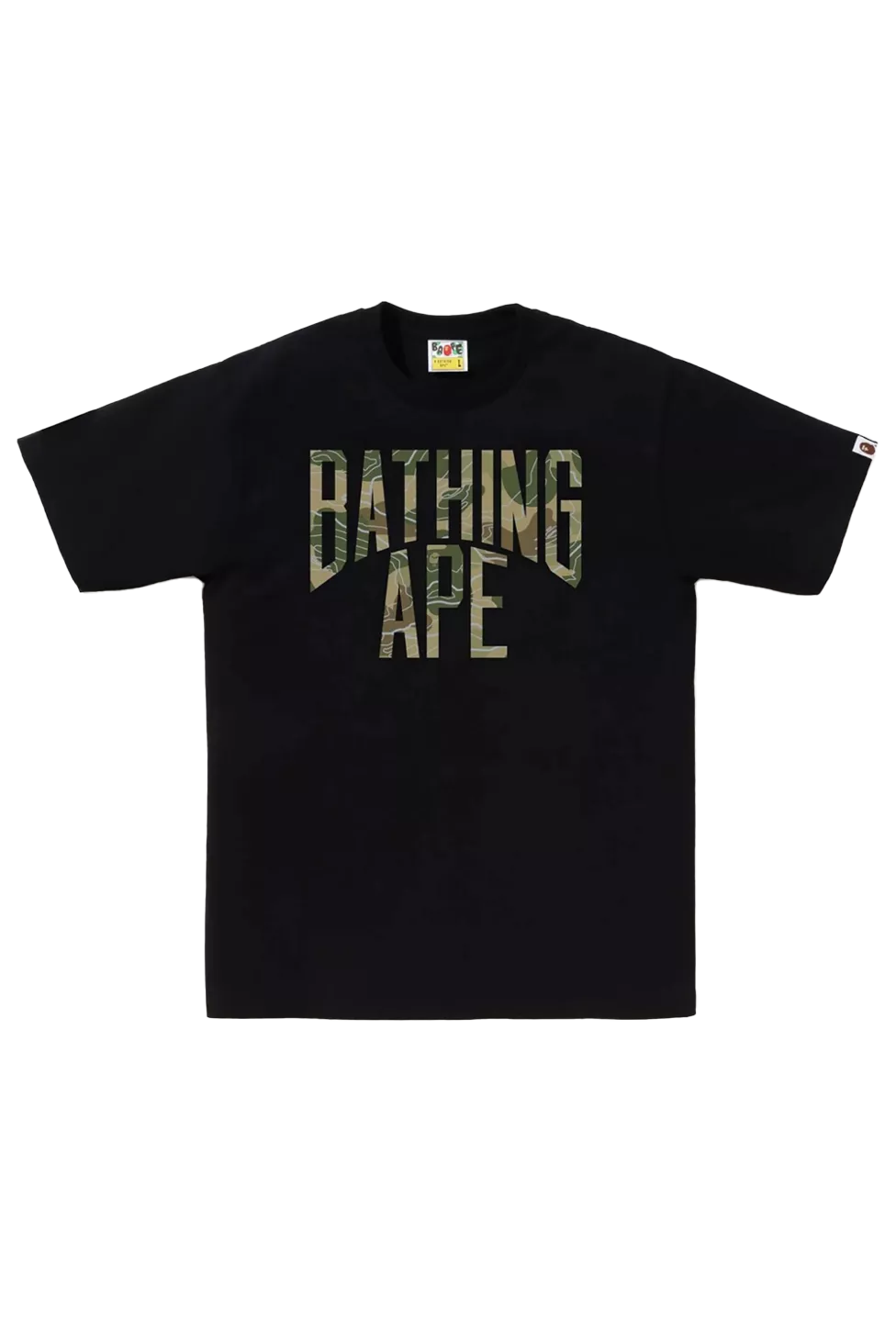 this is an image of Bape T-Shirt Bicolor NYC Logo