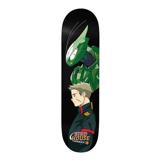 this is an image of Birdhouse Skateboard Deck Jaws Red Shift 8.38