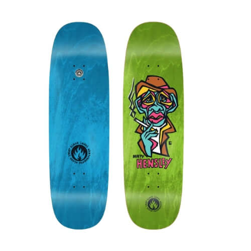 Black Label Skateboard Deck Hensley Smoking Section 9.5
