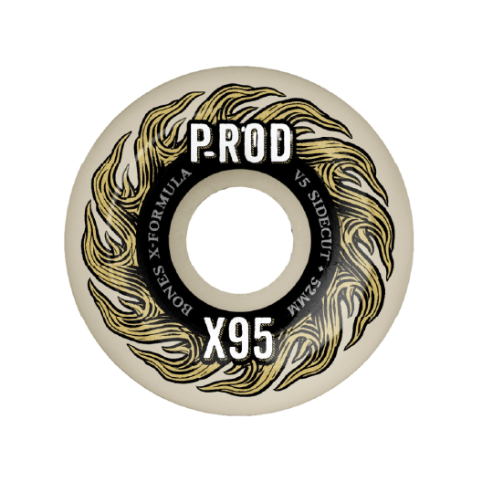this is an image of Bones Wheel X Formula V5 Sidecut Pro P-Rod 95a