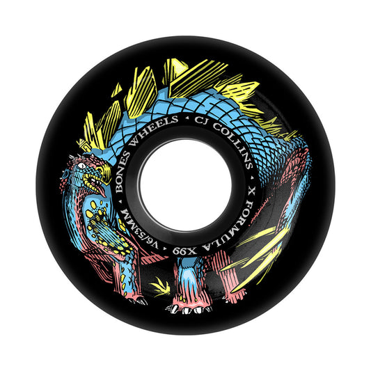 this is an image of Bones Wheels X Formula V6 Widecut Dino-Sortas