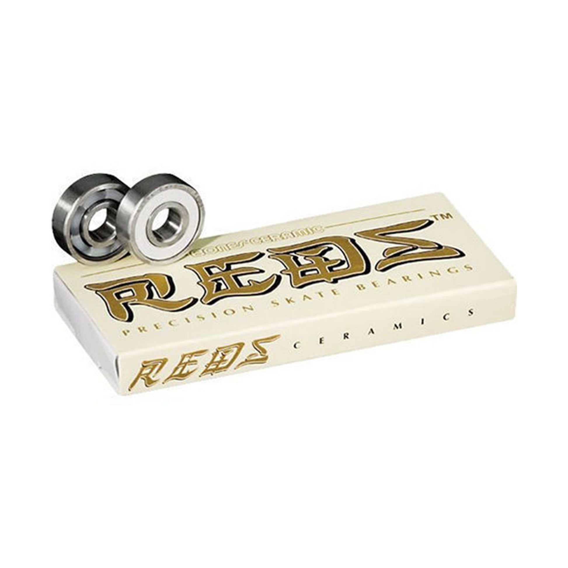 this is an image of Bones Ceramic REDS Skateboard Bearings - 8 pack