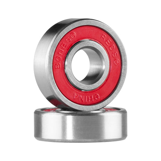 this is an image of Bones REDS Skateboard Bearings - 8 pack