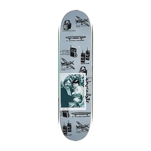 this is an image of Chocolate Skateboard Deck Mike York Little Kid Remix Reissue 7.5