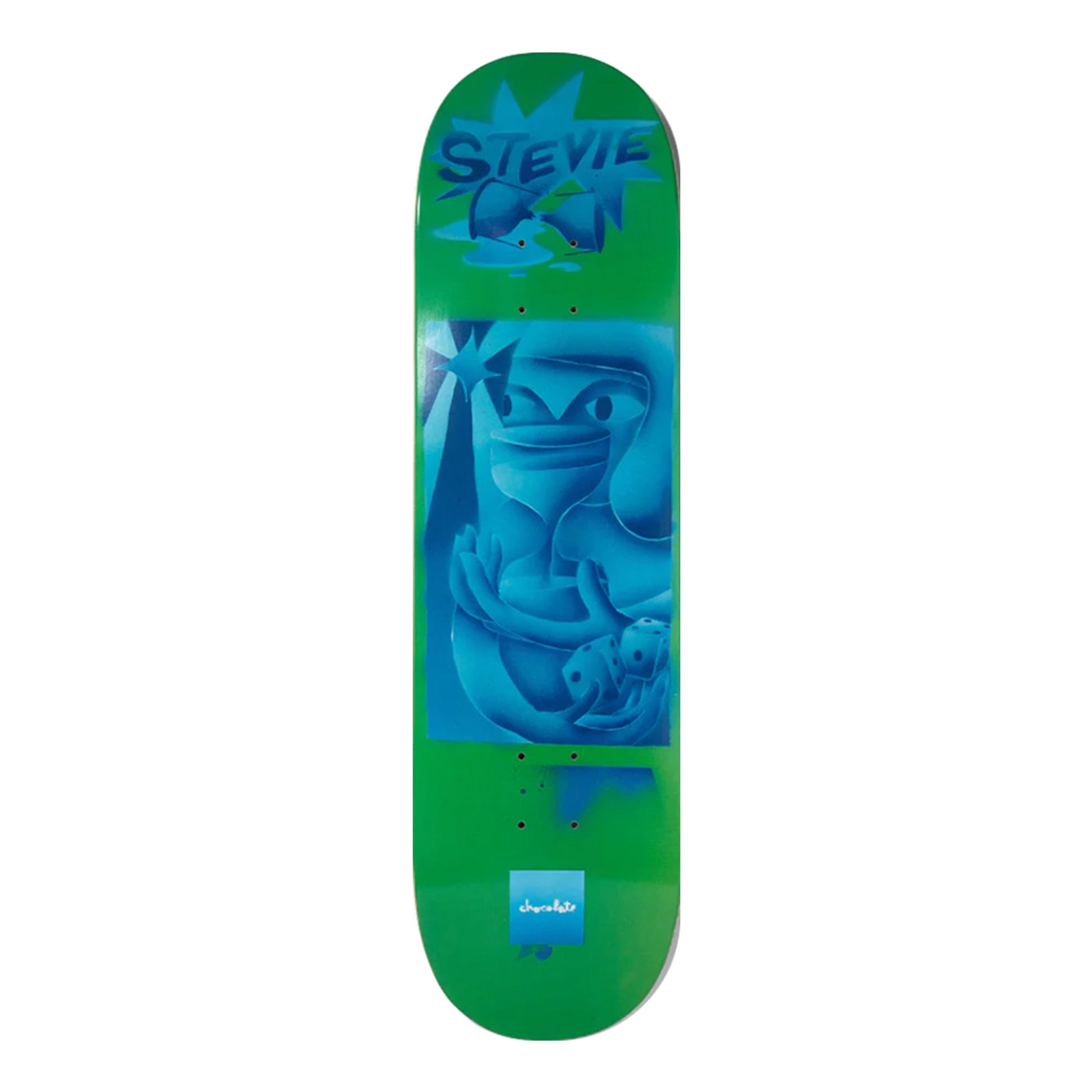 this is an image of Chocolate Skateboard Deck JP’s World Twin Tail