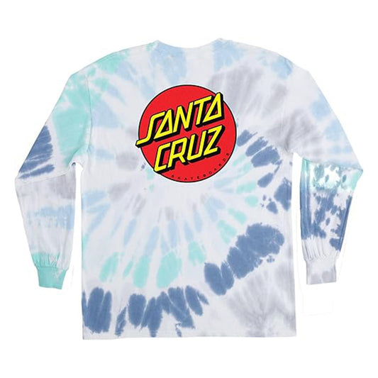 this is an image of Classic Dot Premium LS Tee Youth Santa Cruz