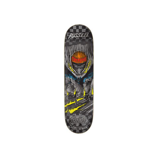 Creature Skateboard Deck Russell Crash and Burn Stumps Pro 8.51