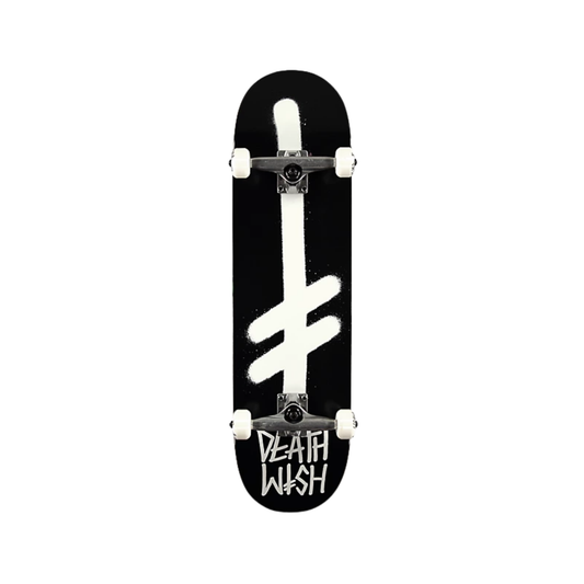 Deathwish Complete Skateboard Gang Logo Black/White 8.5