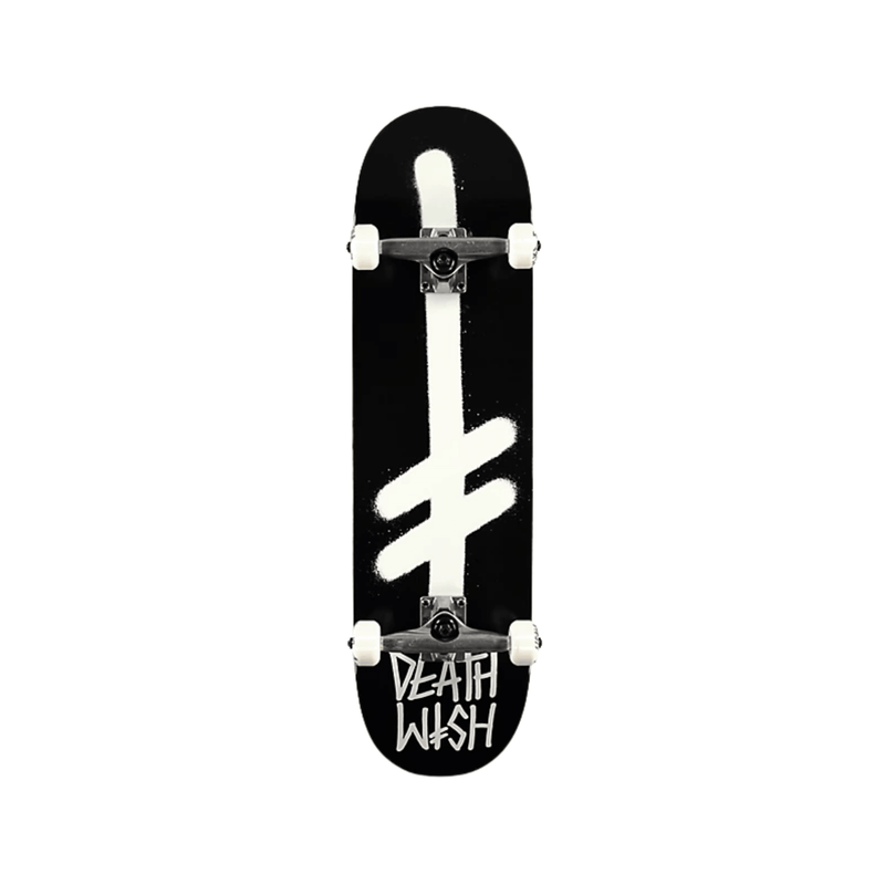 Deathwish Complete Skateboard Gang Logo Black/White 8.25