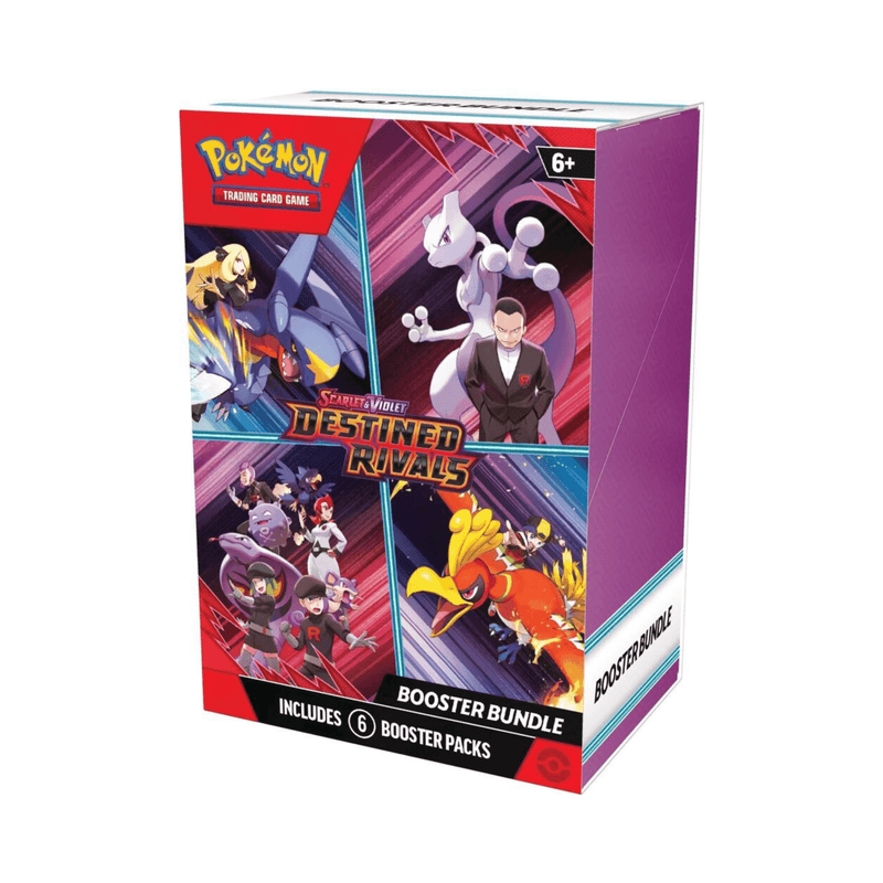 Pokemon TCG Destined Rivals Booster Bundle packaging showing SV10 set branding