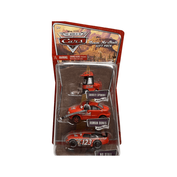 Disney Pixar Cars Team No Stall Gift Pack Diecast 3 Car Set Shirley Roman No.123
