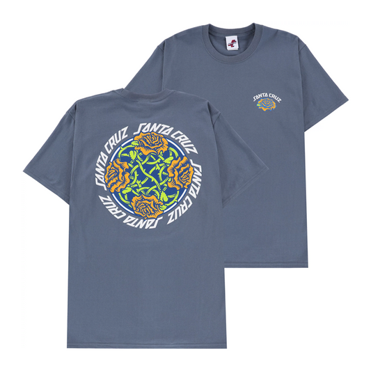 this is an image of Dressen Solo Rose SS Heavyweight Tee Santa Cruz