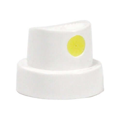 this is an image of Female Spray Paint Cap Valspar White on White Soft Outline Cap Single