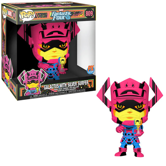 this is an image of Funko POP! Jumbo #809 Marvel Galactus w/Surfer