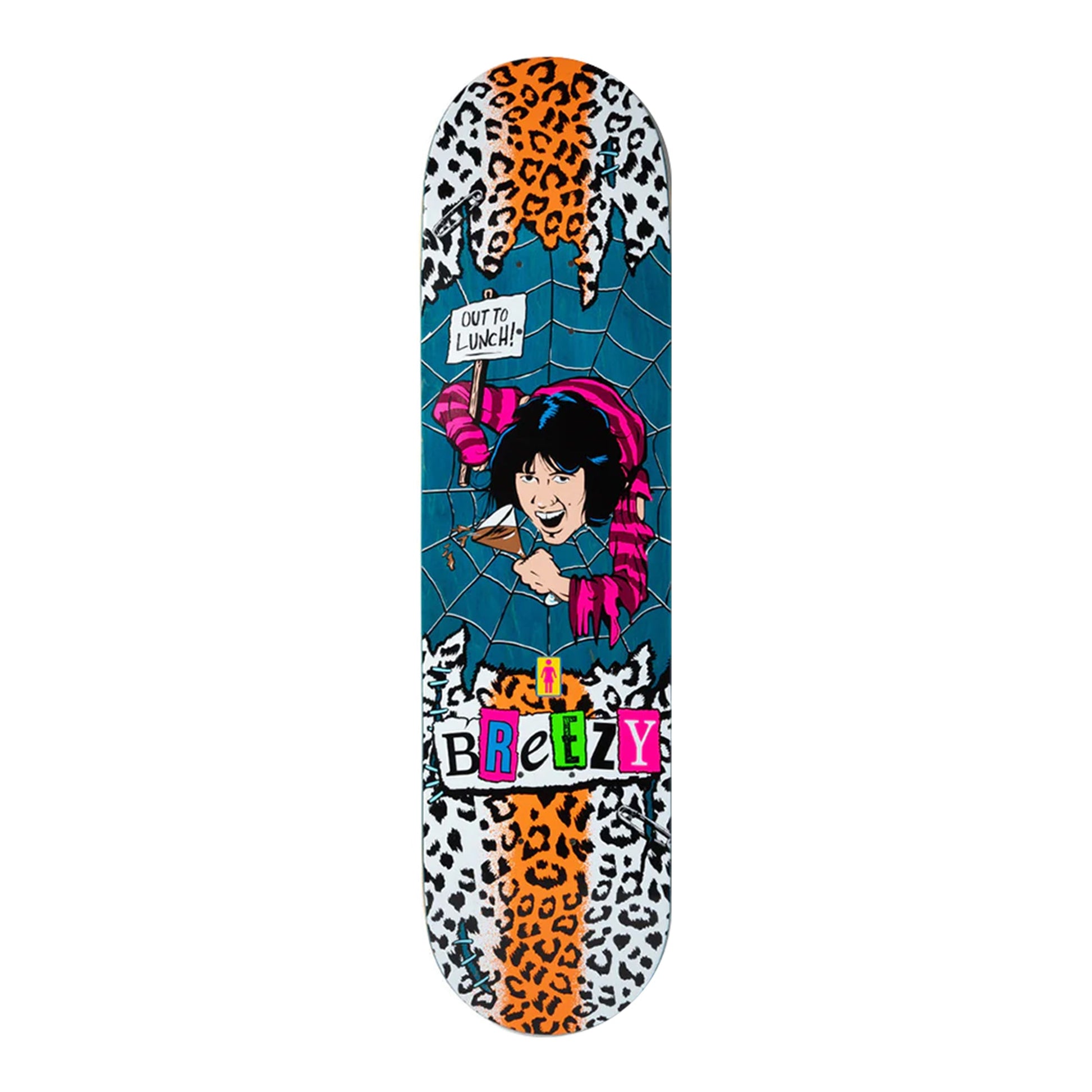 this is an image of Girl Skateboard Deck Geering Out to Lunch