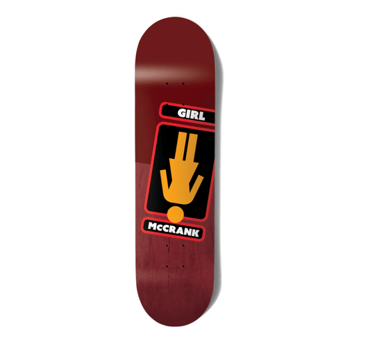 Girl Skateboards Rick McCrank Oops OG Twin Tail Pro Skateboard Deck 8.5 inches
