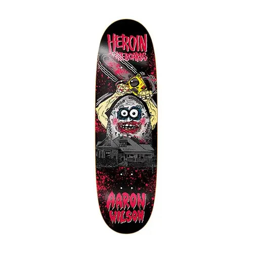 this is an image of Heroin Skateboard Deck Wilson Teggxas Egg 2 8.88