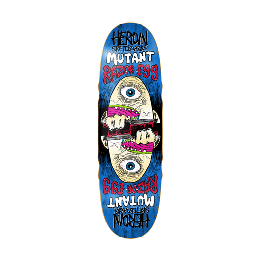 Heroin Skateboard Deck Mutant Razor Egg 9.5