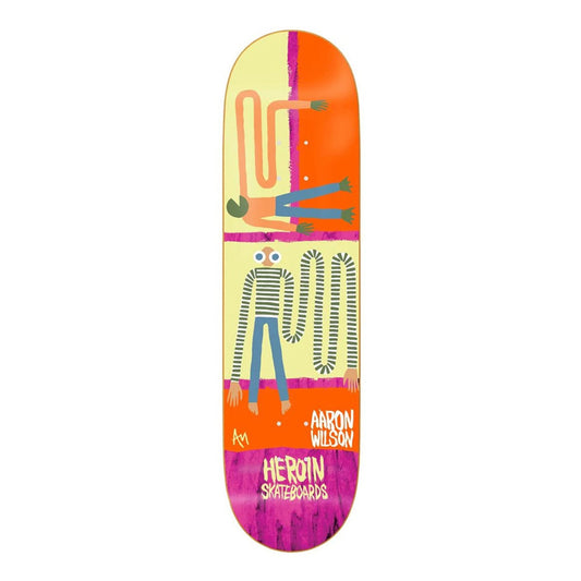 this is an image of Heroin Skateboard Deck Wilson Papillon
