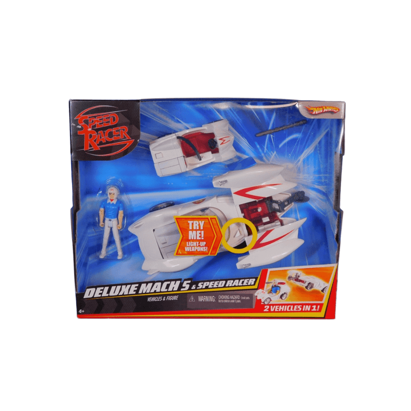 Hot Wheels Deluxe Mach 5 & Speed Racer Electronic Light-Up
