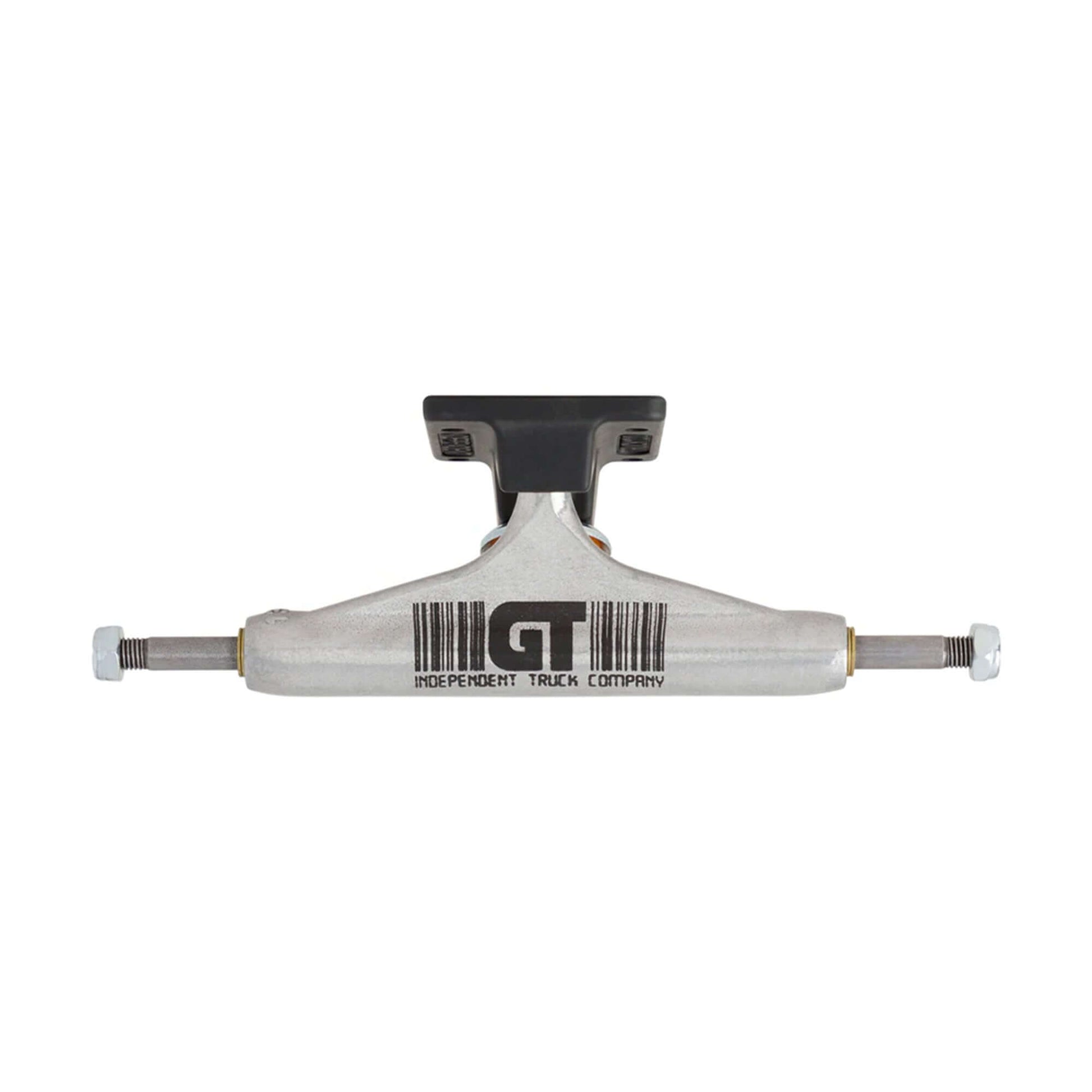 this is an image of Independent Stage 11 Hollow Grant Taylor Barcode Silver Black Truck Pair