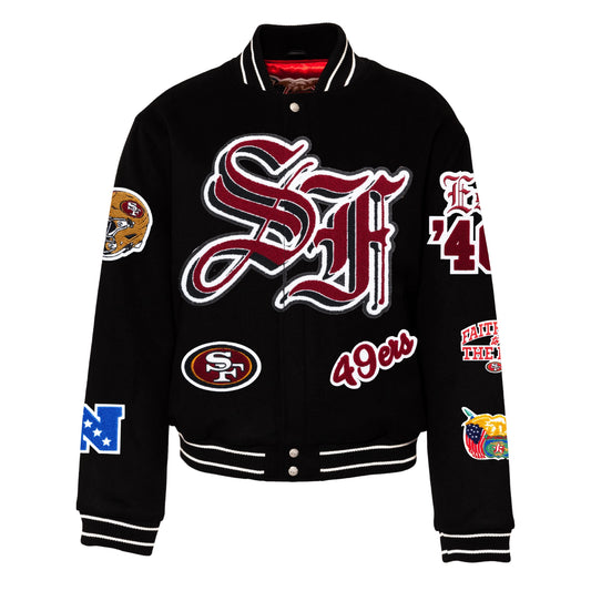 Jeff Hamilton San Francisco 49ers Wool & Leather Jacket