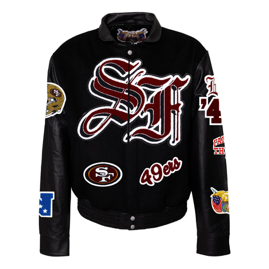 Jeff Hamilton San Francisco 49ers Wool & Leather Jacket