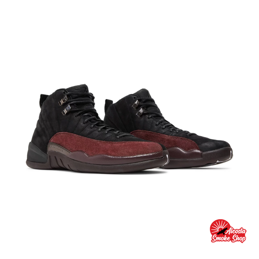 this is an image of Jordan 12 Retro SP "A Ma Maniere Black" (Women's)