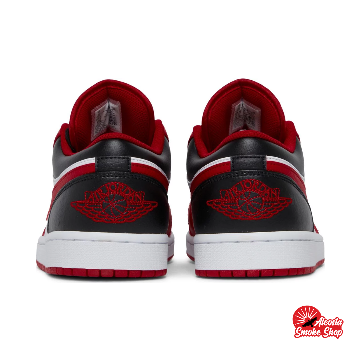 this is an image of Jordan 1 Low "Reverse Black Toe" (Women's)