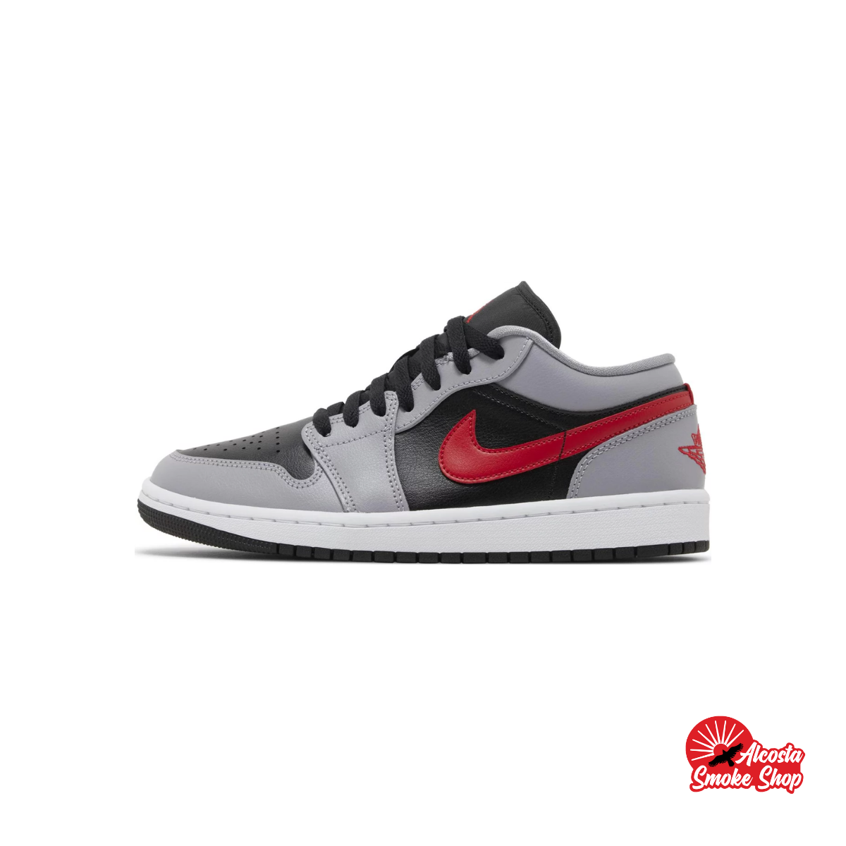 this is an image of Jordan 1 Low "Cement Fire Red" GS