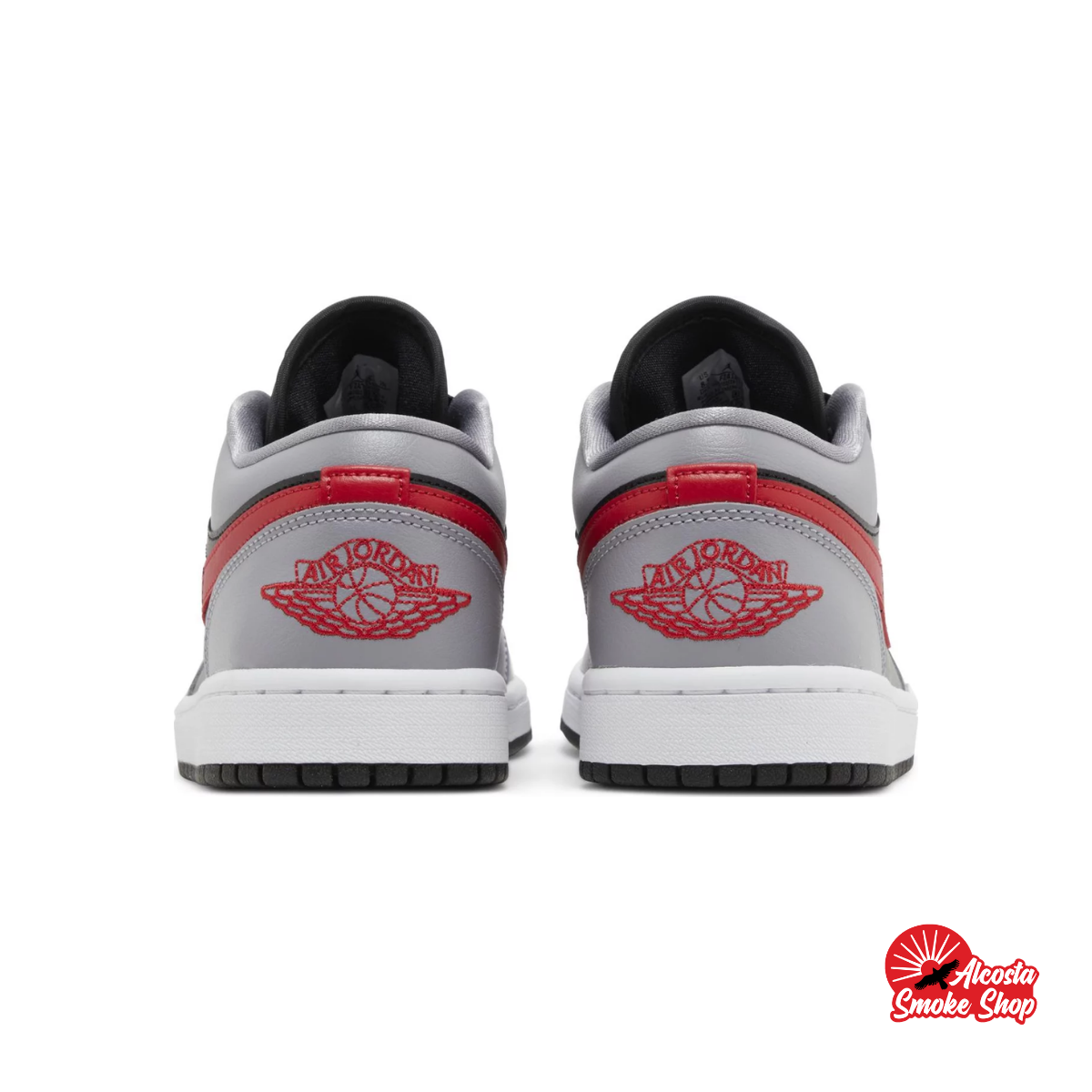 this is an image of Jordan 1 Low "Cement Fire Red" GS