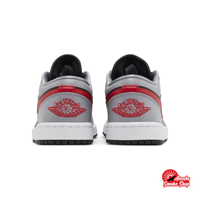 this is an image of Jordan 1 Low "Cement Fire Red" GS