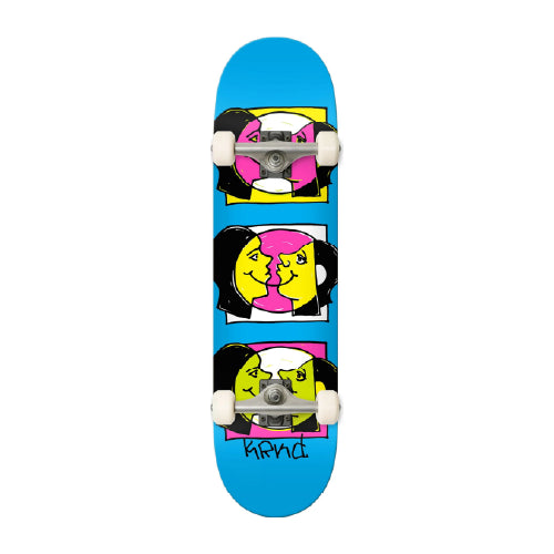 this is an image of Krooked Complete Skateboard Smiles 7.3
