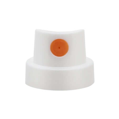 this is an image of Male Spray Paint Cap Orange Dots Single