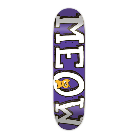 this is an image of Meow Team Logo Skateboard Deck