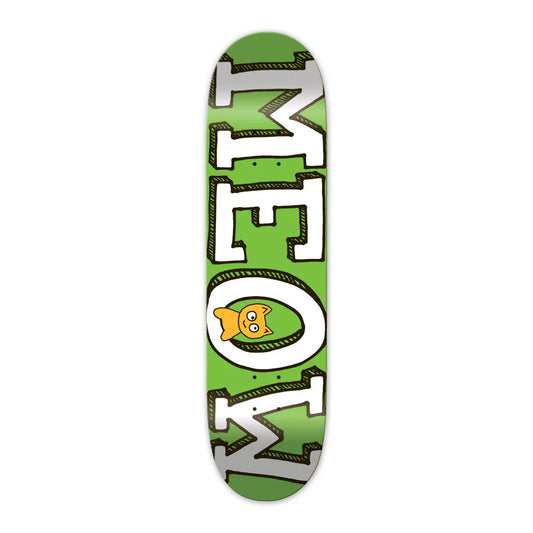 this is an image of Meow Team Logo Skateboard Deck
