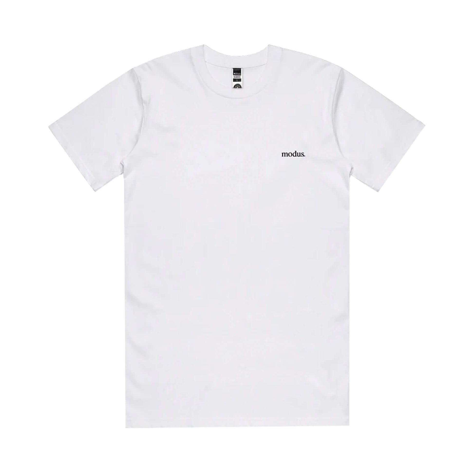 this is an image of Modus SS Tee White
