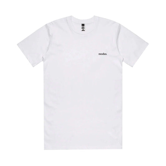 this is an image of Modus SS Tee White