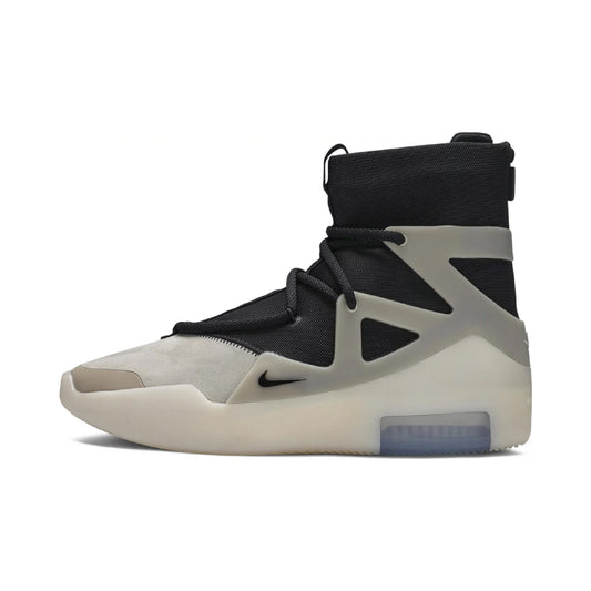 this is an image of Nike Air Fear Of God 1 "String The Question"