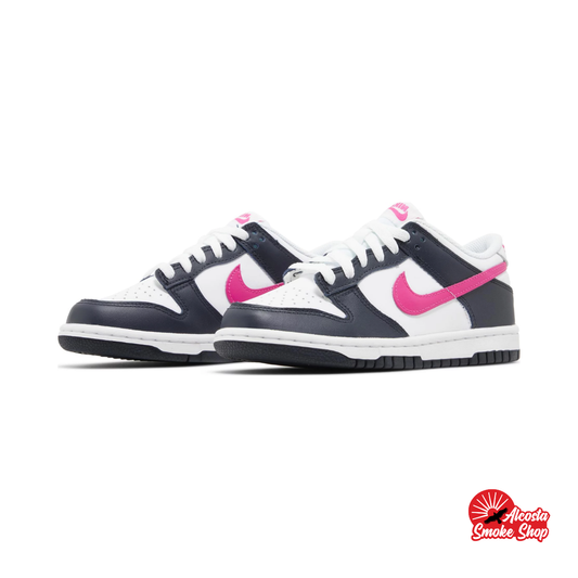 this is an image of Nike Dunk Low GS "Obsidian Fierce Pink"