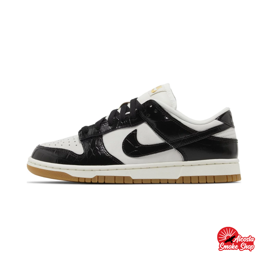 this is an image of Nike Dunk Low LX "Black Croc" (Women's)