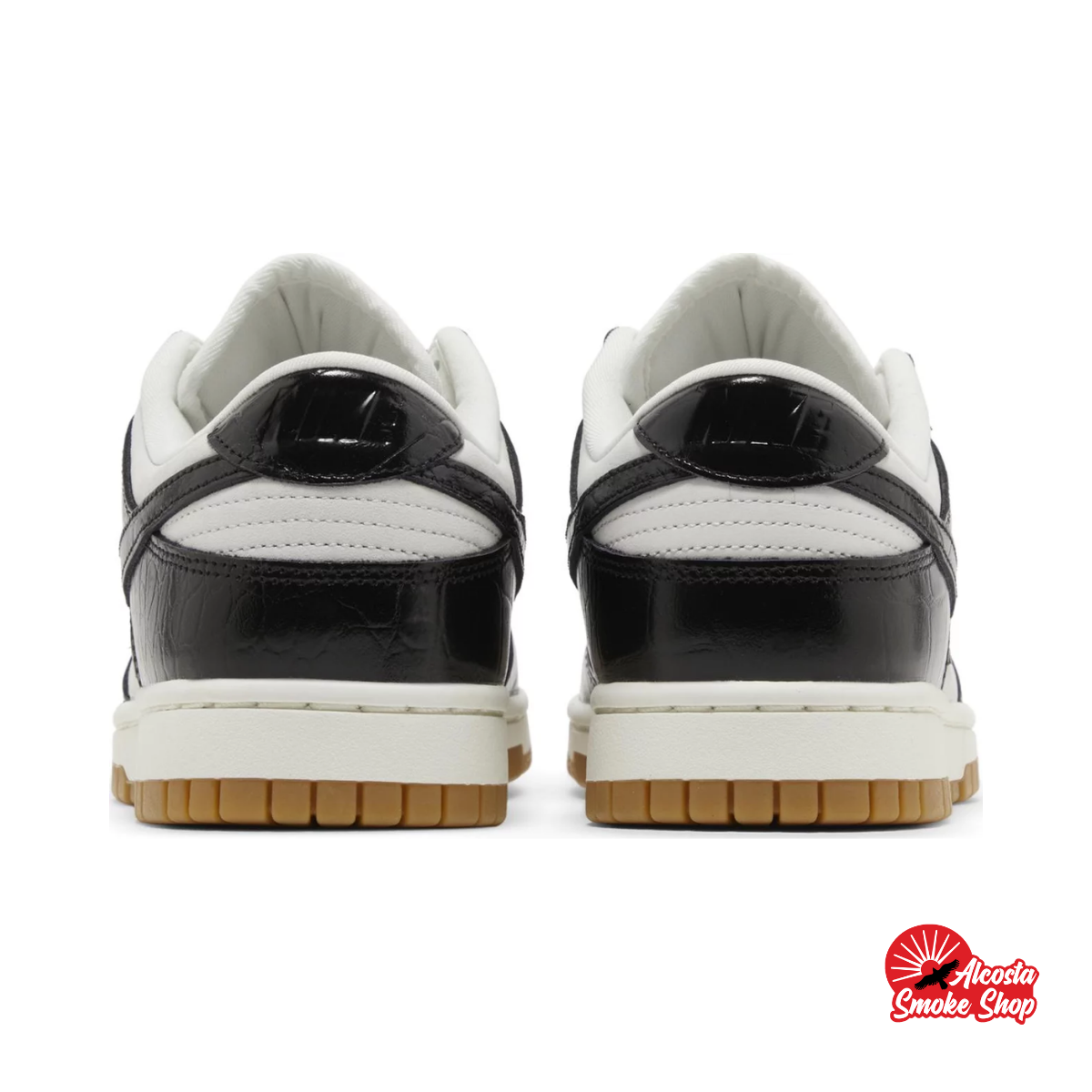 this is an image of Nike Dunk Low LX "Black Croc" (Women's)