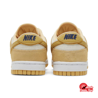 this is an image of Nike Dunk Low LX "Celestial Gold Suede" (Women's)